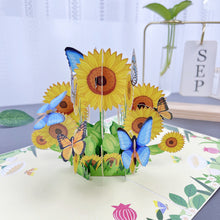 Laden Sie das Bild in den Galerie-Viewer, 3D Handgemachte Blume Grußkarte