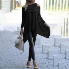 Laden Sie das Bild in den Galerie-Viewer, Einfarbiges Lockeres Langärmeliges Sweatshirt für Damen