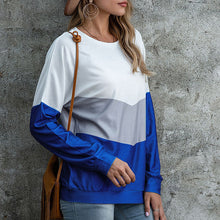 Laden Sie das Bild in den Galerie-Viewer, Dreifarbiges langärmliges T-Shirt