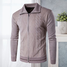 Laden Sie das Bild in den Galerie-Viewer, Lässiger Pullover mit Revers und Reißverschluss