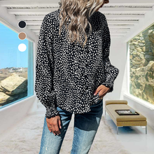 Laden Sie das Bild in den Galerie-Viewer, Lässige Bluse mit Leopardenmuster
