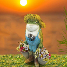 Laden Sie das Bild in den Galerie-Viewer, Kreativer Frosch-Blumentopf aus Harz