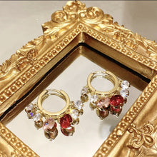 Laden Sie das Bild in den Galerie-Viewer, Elegante bunte Kristall Ohrringe