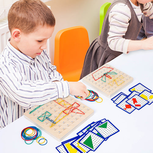 Kreatives Geobrett aus Holz