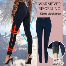 Laden Sie das Bild in den Galerie-Viewer, Verdickte Elastische Fleece-Bleistifthose für Damen