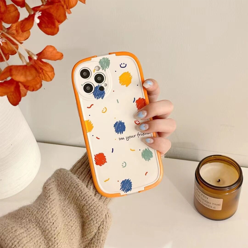 Bunte Graffiti iPhone Hülle mit Halterung