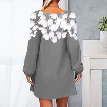 Laden Sie das Bild in den Galerie-Viewer, Sexy bedrucktes Strickkleid für Damen