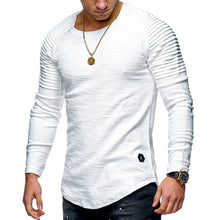 Laden Sie das Bild in den Galerie-Viewer, Langärmliges Zerknittertes T-Shirt für Herren