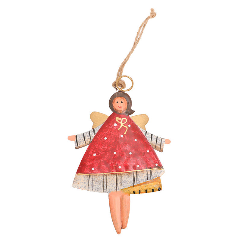 Weihnachtskreativer Gemalter Engelsdekorationsanhänger