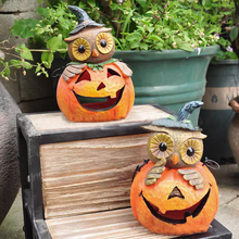 Laden Sie das Bild in den Galerie-Viewer, Halloween Kürbis Eule Ornament