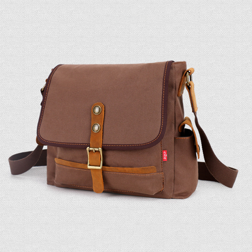 Vintage Umhängetasche aus Segeltuch mit großem Fassungsvermögen