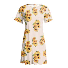 Laden Sie das Bild in den Galerie-Viewer, Damen Sommerkleid mit Print