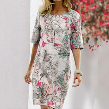 Laden Sie das Bild in den Galerie-Viewer, Klassisches Mode-Blumenkleid