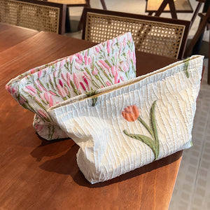 Niedliche Blumen Make-up-Tasche