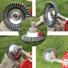 Laden Sie das Bild in den Galerie-Viewer, Runde Twist Wire Wheel Bürste zum Bürsten- / Unkrautschneiden
