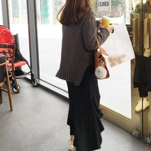 Laden Sie das Bild in den Galerie-Viewer, Unregelmäßiger Zweiteiliger Verdickter Rock für Damen