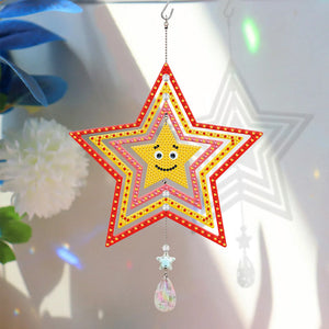 DIY Diamantmalerei doppelseitig drehbares hängendes Windspiel