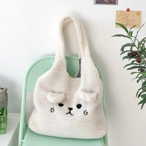 Flauschige Welpentasche
