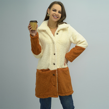 Laden Sie das Bild in den Galerie-Viewer, Doppelseitige Fleece-Oversized-Slip-Pocket-Jacke