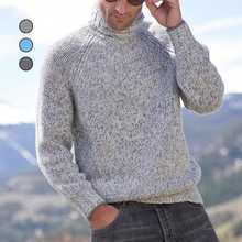 Laden Sie das Bild in den Galerie-Viewer, Einfarbiger Vielseitiger Rollkragenpullover für Herren