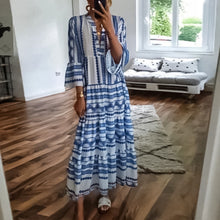 Laden Sie das Bild in den Galerie-Viewer, Geometrisches Boho-Kleid