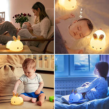 Laden Sie das Bild in den Galerie-Viewer, Kaninchenförmiges Nachtlicht aus Silikon