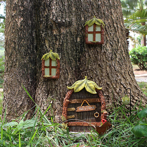 Garten Feentür und -Fenster für Bäume