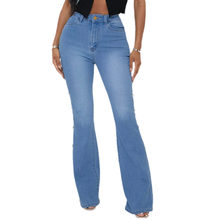 Laden Sie das Bild in den Galerie-Viewer, Damen Modische Schlagjeans