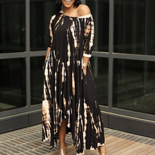 Laden Sie das Bild in den Galerie-Viewer, Unregelmäßiges Kleid mit Batikmuster
