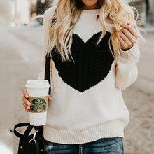 Laden Sie das Bild in den Galerie-Viewer, Stilvoller Warmer Herzpullover