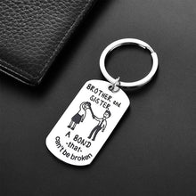 Laden Sie das Bild in den Galerie-Viewer, Bruder und Schwester - Lustiger Schlüsselanhänger