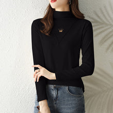 Laden Sie das Bild in den Galerie-Viewer, Lässige Langarm-Rollkragenpullover für Damen