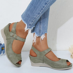 Klassische Lässige Sandalen Mit Fischmaul