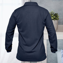 Laden Sie das Bild in den Galerie-Viewer, Langärmliges Polo-T-Shirt für Herren