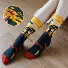 Laden Sie das Bild in den Galerie-Viewer, Bedruckte Strümpfe aus Baumwolle