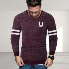 Laden Sie das Bild in den Galerie-Viewer, Herren gestreifter Briefpullover
