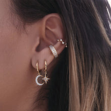 Laden Sie das Bild in den Galerie-Viewer, Sterne Mond Ohrringe