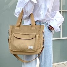 Laden Sie das Bild in den Galerie-Viewer, Große einfarbige Damenhandtasche