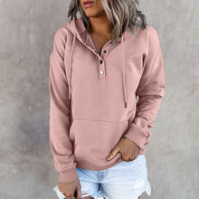 Laden Sie das Bild in den Galerie-Viewer, Langärmliges Lockeres Lässiges Sweatshirt mit Kordelzug