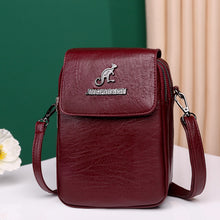 Laden Sie das Bild in den Galerie-Viewer, Neue modische doppellagige Umhängetasche aus weichem Leder