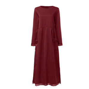 Spitzen-Fleece-Kleid