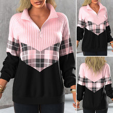 Laden Sie das Bild in den Galerie-Viewer, Eleganter Pullover mit V-Ausschnitt und Reißverschluss