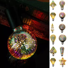 Laden Sie das Bild in den Galerie-Viewer, 3D Feuerwerk dekorative LED Glühbirne