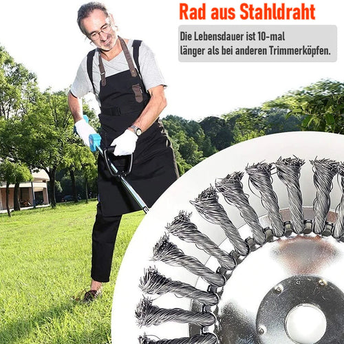 Runde Twist Wire Wheel Bürste zum Bürsten- / Unkrautschneiden
