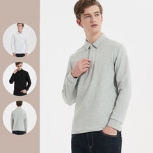 Laden Sie das Bild in den Galerie-Viewer, Langärmeliges Poloshirt für Herren