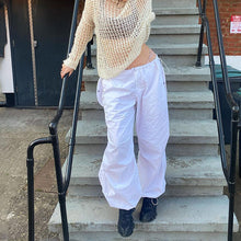 Laden Sie das Bild in den Galerie-Viewer, Lockere Cargohose mit mehreren Taschen und Kordelzug