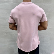 Laden Sie das Bild in den Galerie-Viewer, Elastisches Sport-T-Shirt aus reiner Baumwolle