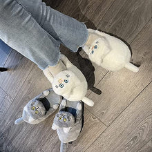 Laden Sie das Bild in den Galerie-Viewer, Plüsch-Katzenhausschuhe für Damen