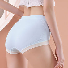Laden Sie das Bild in den Galerie-Viewer, Baumwoll-Bügelhöschen mit mittlerer Leibhöhe für Damen