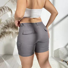 Laden Sie das Bild in den Galerie-Viewer, Lässige Shorts mit hoher Taille